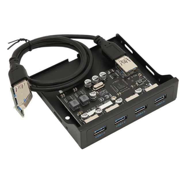 PCIE To USB 3.0 PC Front Panel, Support Hot Swap Stable Transmission 3.5 Inch Front Panel USB Hub For