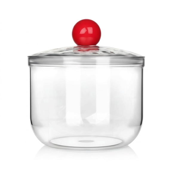 30 oz Clear Plastic Storage Jars with Airtight Lids, Multi-Purpose Food Canisters for Candy, Cookie, Coffee, Sugar, Oats, Kitchen Counter, Office & Bathroom Organization