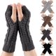 thumbnail image 1 of Guantes sin dedos BRI 4 pares gris oscuro Manoplas cálidas invierno elástico para mujer, 1 of 5