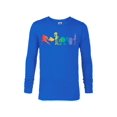 thumbnail image 1 of Pixar Character Line Up Rainbow - Long Sleeve T-Shirt for Men - Customized-Royal, 1 of 4
