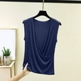 thumbnail image 2 of HVOBTTY Summer Women's Plus Size V-Neck Sleeveless Tank Top Solid Color Deep Base Layering Casual Wear, 2 of 5