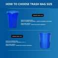 thumbnail image 4 of SUGARMOM  55 Gallon Trash Bags (Value 50 Bags w/Ties) Extra Large Industrial Trash Bags 55 Gallon  Lawn and Leaf Bags  Extra Large Outdoor Contractor Trash Can Liners  50-60 Gallon Commer, 4 of 6