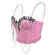 thumbnail image 1 of Faja moldeadora de cintura para mujer, con cadena blanca, estilo superior, para uso exterior, con diseño de espiga de pescado, 1 of 5