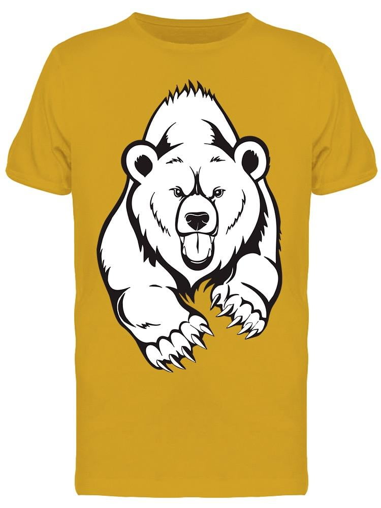 Smartprints - Angry Grizzly Bear Tee Men's -Image by Shutterstock ...