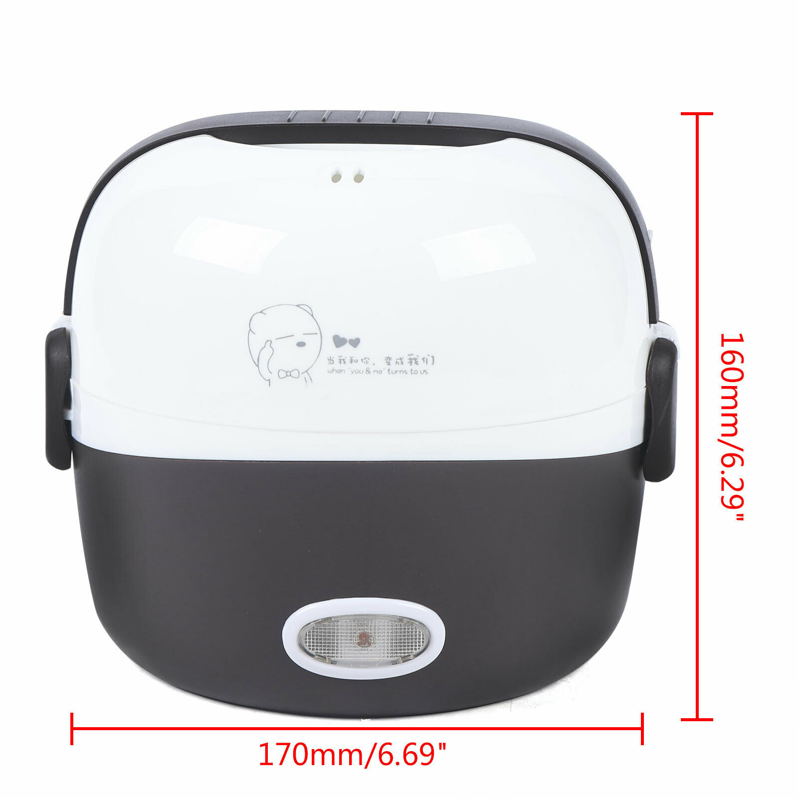 200W Portable Electric Electric Lunch Box Rice Cooker Food Steamer 110V US