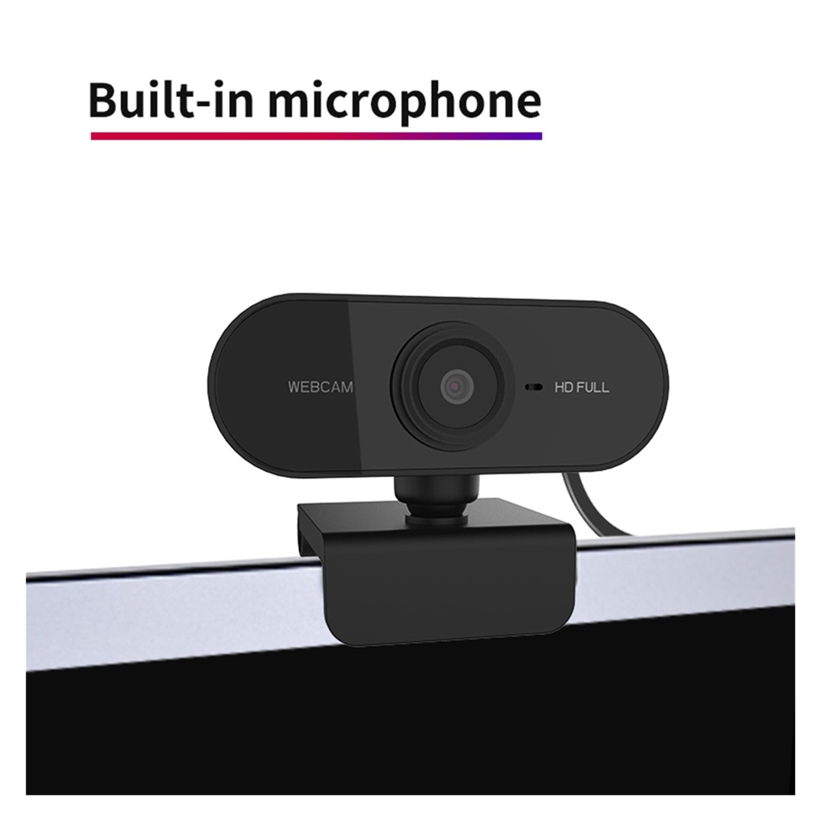 1080P HD Rotatable Mini Computer Webcam With Microphone Cameras For Live Broadcast Video Conference Camera ,Full Clarity