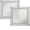 A002- Silver, variant on Square Silver Stainless Steel Drain Cover, Shower Drain Catcher, Bathroom Drain Catcher, Catcher for Shower Drain, 5X5X0.5 in Fine Perforated Strainer That Catches Loose and