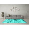 thumbnail image 3 of Ahgly Company Indoor Rectangle Oriental Turquoise Blue Industrial Area Rugs, 8' x 12', 3 of 4