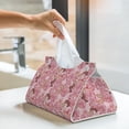 thumbnail image 6 of Salouo Rose Flowers Pattern Long Tissue Box Cover Rectangular–Plus Size Tissue Box Holder Modern LeatheLarge Tissue Holder for Bathroom Car & Office Decor, 6 of 7