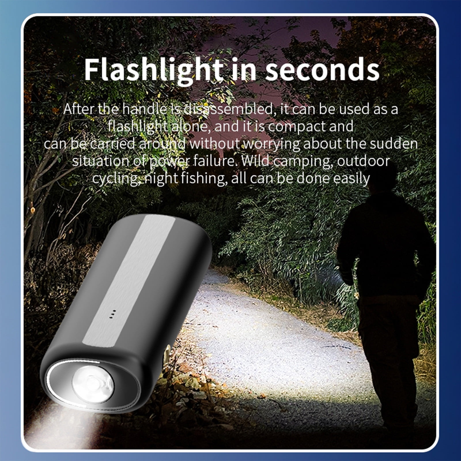 Handheld Car Vacuum Cleaner - 1.1 x 2.2 x 3.3in Powerful 5000Pa Suction, 4000mAh Flashlight & Portable Power Bank for Auto Detailing