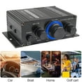 thumbnail image 2 of Audessy 400W 12V 2 Channel Powerful Stereo Audio Power Amplifier HiFi Bass Amp Car Home, 2 of 8