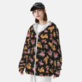 thumbnail image 3 of Vsdgher Sweat à Capuche Imprimé Fleur Rose Ours pour Hommes Femmes, Manches Longues Protection Solaire Pêche Course Natation-Grand, 3 of 7