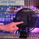 thumbnail image 5 of 10000mah Rechargeable Portable Fan, 8-inch Battery Operated Clip On Fan, Usb Fan, 4 Speeds, Strong Airflow, Sturdy Clamp For Office Desk Golf Car Outd, 5 of 5