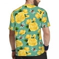 thumbnail image 4 of T-Shirt For Mens Flying Bees T Shirts Popular Yellow Roses Print Beach Tees O Neck Awesom, 4 of 5
