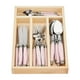 thumbnail image 1 of Juego de cubiertos Jean Dubost Laguiole, 24 piezas con asas rosas, 1 of 6