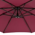 thumbnail image 2 of CorLiving Endure 9.5ft Cantilever Outdoor Patio Umbrella with Fillable Wheeled Base and Aluminum and Steel Frame, 2 of 8
