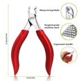 thumbnail image 2 of Cortauñas BEZOX Precision, cortaúñas gruesas para adultos, 2 of 8