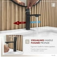 thumbnail image 3 of Stylish Ht 7 ½" Single Handle Matte Black Bathroom Faucet B-104N, 3 of 12