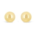 thumbnail image 2 of Italian 14k Yellow Gold High Shine Classic Round Bead Ball Stud Earrings 6mm - 6 mm, 2 of 5