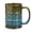 green and blue, variant on 12oz Ceramic Coffee Beer Mug with Handle, Microwave & Dishwasher Safe, Home Office Use, Ideal Birthday Holiday Gift