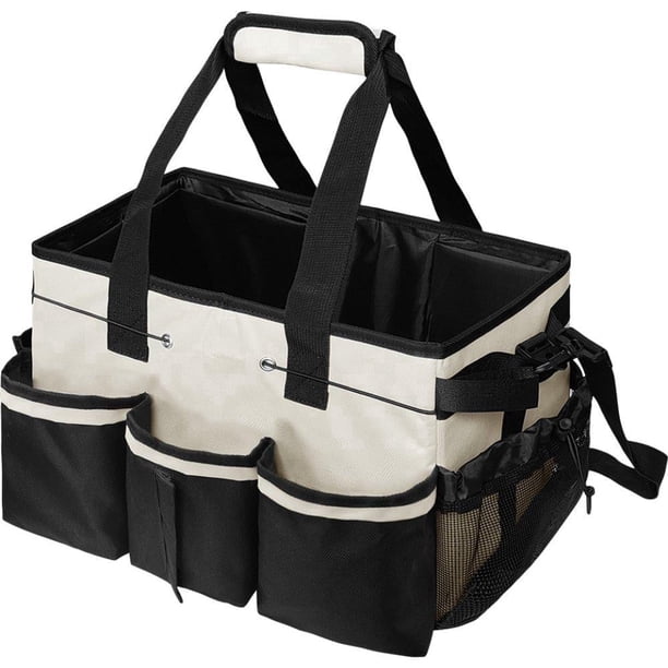 Bolsa Organizadora de Almacenamiento Utilitario Impermeable con Múltiples Bolsillos, Portaherramientas con Correa Ajustable para Hogar, Garaje, Auto, Herramientas y Accesorios