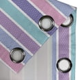 thumbnail image 5 of Ambesonne Abstract Grommet Curtain, Polka Dot with Stripes, 50" x 54", Violet and Violet Blue, 5 of 6