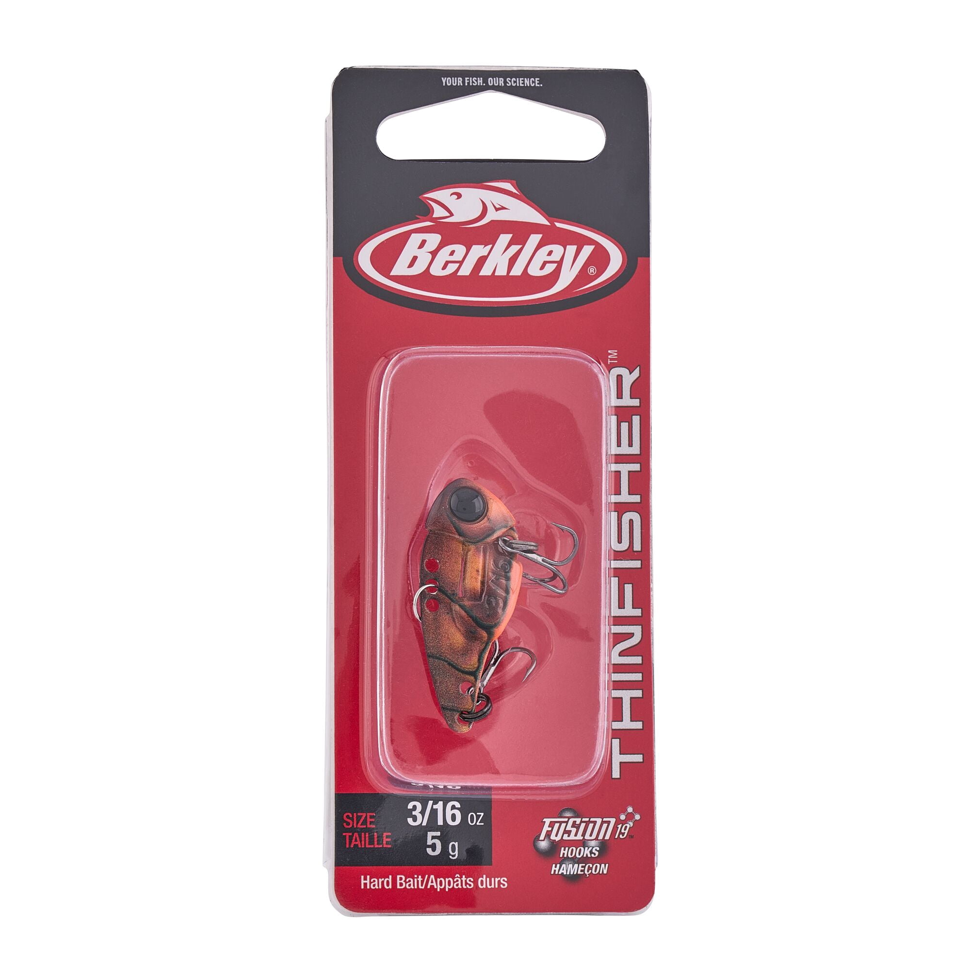 Berkley ThinFisher™, 1.5 in, Blade Baits, Brown Craw (1-count)