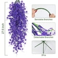 thumbnail image 3 of RECUTMS Fake Hanging Plants Fake Ivy Vine Artificial Ivy Leaves Artificial Hanging Plant Faux Plant Hanging Artificial Plants Outdoor Vines Decor for Home Garden Decoration (Pure Purple), 3 of 10