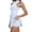 Blue, variant on Summer Mini Dresses for Women Tank Casual Dresses Two Piece Outdoor Dress Zipper Running Skirt Detachable Padding Active Boho Dress with Pockets Dark Blue S-XL