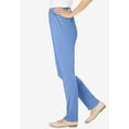 thumbnail image 3 of Woman Within Plus Size The Hassle-Free Elastic-Waist Soft Knit Pant, 3 of 4