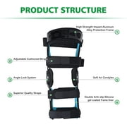 Insunen Functional Knee Brace for ACL MCL PCL Meniscus Ligament Sports Injuries Adjustable Orthopedic Knee Orthosis for Men & Women, Black, S-Right