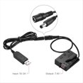 thumbnail image 4 of 8X -E8 Dummy Battery with DC Power Bank USB Adapter Cable Replacement for LP-E8 for 550D 600D DSLR Cameras,8 * DR-E8 Dummy Battery 8 * USB data Cable,black, 4 of 8