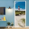 thumbnail image 3 of 3D Door Stickers for Interior Doors Lighthouse Red White on Dune Sylt Island Germany Vinyl Waterproof Self Adhesive Door Mural,SP-F301,S(38.5x200cmx2Pcs), 3 of 15