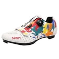 thumbnail image 4 of Zapatos De Ciclismo Para Bicicleta De Carretera, Zapatos De Equitación Compatibles Con Tacos Look/ SPD/SPD-SL, Blanco 41 SM SunniMix Zapatillas de bicicleta de carretera para hombre, 4 of 8
