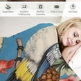 thumbnail image 3 of Nawypu Cockatoo and Tropical Cocktail Blanket Throw Travel Packable Plush Blankets for Office Bed Sofa Couch Camping, 3 of 6