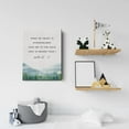 thumbnail image 5 of Bible Verse Watercolor Canvas Print Decor When My Heart is Overwhelmed Psalm 61 : 2 Wall Painting Posters Artwork 12\u201dX15\u201d Modern Home Office Decoration (Framed)\u2026, 5 of 6