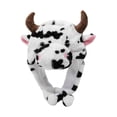 thumbnail image 1 of Gorro de felpa novedoso Macarena para fiesta Cosplay Ganado Bull Blanco, 1 of 6