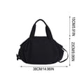 thumbnail image 2 of Canvas Tote Bag Women's Shoulder Crossbody Bag Drawstring Closure 38x23x18 cm Casual Handbag, 2 of 7