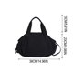 thumbnail image 3 of Bolso tote de lona con cordón para mujer – Bolso de hombro y bandolera para mujer, bolso casual para uso diario con correa ajustable., 3 of 6