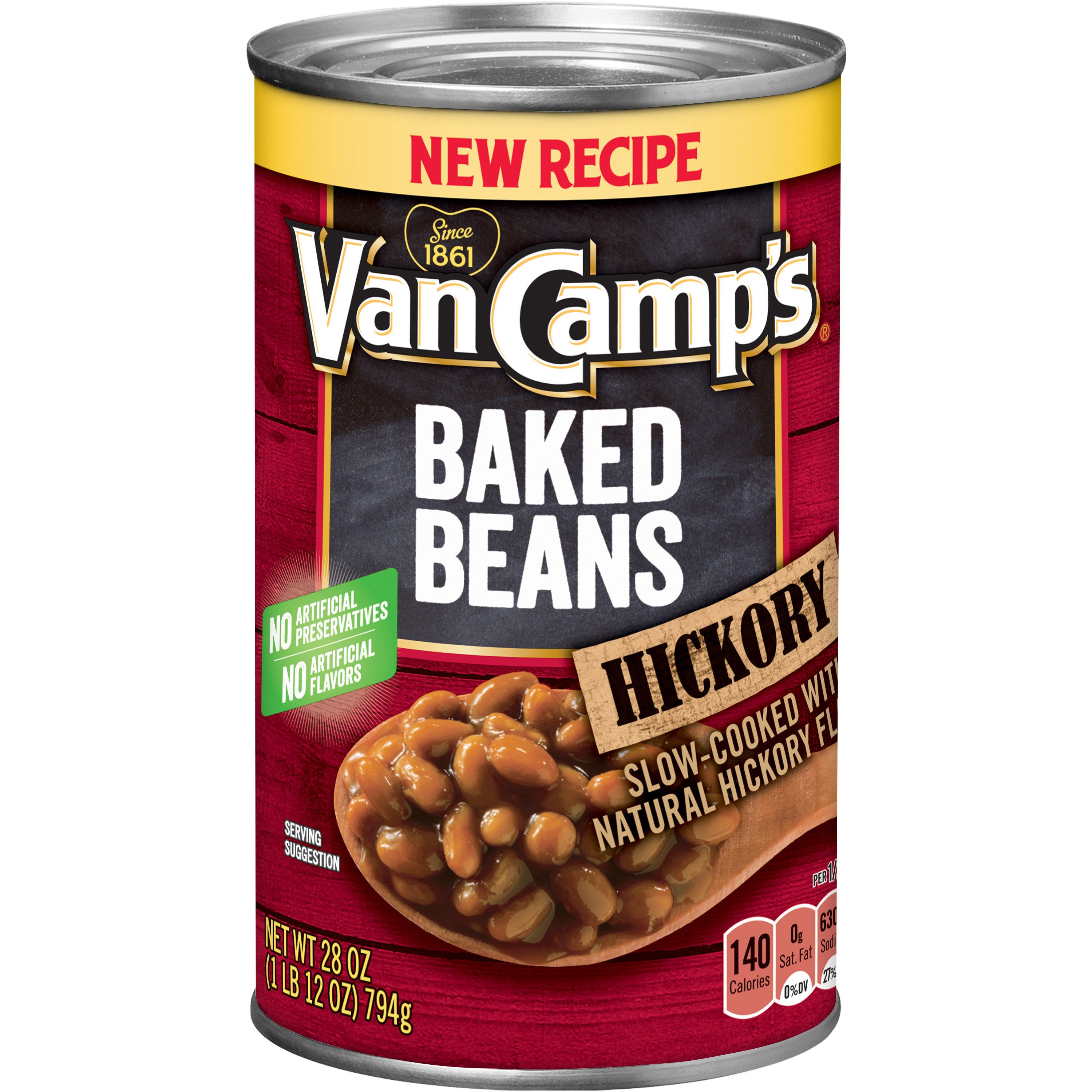 Van Camp's Hickory Baked Beans, Canned Beans, 15 oz - Walmart.com