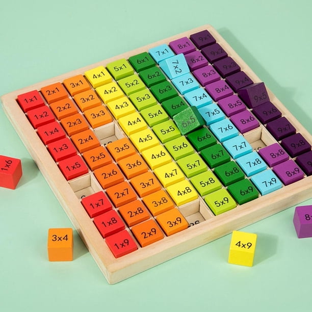 Tachiuwa Jeu de Société Montessori Multiplication Jeu de Table Mathématique pour Enfants Tachiuwa Jeu de Société Montessori Multiplication Jeu de Table Mathématique pour Enfants