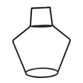 thumbnail image 4 of Raindrops Decorative Vase Iron Vase Ornaments 18.00X15.00X10.00CM Black, 4 of 8