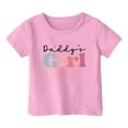 thumbnail image 4 of Kids Clothes For Girls Letter Short Sleeve Shirt For Girls Trendy Toddler Girls Summer Outfits Girls T Shirts 3-4 Years Cute&nbsp;Girl&nbsp;Clothing, 4 of 4