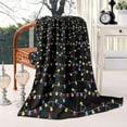 thumbnail image 2 of Multicolor Christmas Light Pattern Blanket,Comfortable Soft Lamb Wool Throw Blanket,All Season,Warm Lightweight Blankets for Sofa Bed Couch Living Room Chair,40"x50", 2 of 4