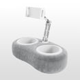 thumbnail image 6 of Tablet Pillow Stand with 2 Trays - Soft Comfortable Bed Reading Accessory Holder for 4-13 Inch Phones, Tablets, Kindles, and E-Readers, 6 of 9