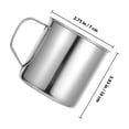 thumbnail image 5 of WRISTBIQUE Set of 4 Portable Stainless Steel Coffee Cups with Handles, Tea, Coffee & Water Drinkware, 5 of 7