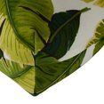 thumbnail image 4 of Palm Leaves White Outdoor High Back Chair Cushion (2-pack), 4 of 7