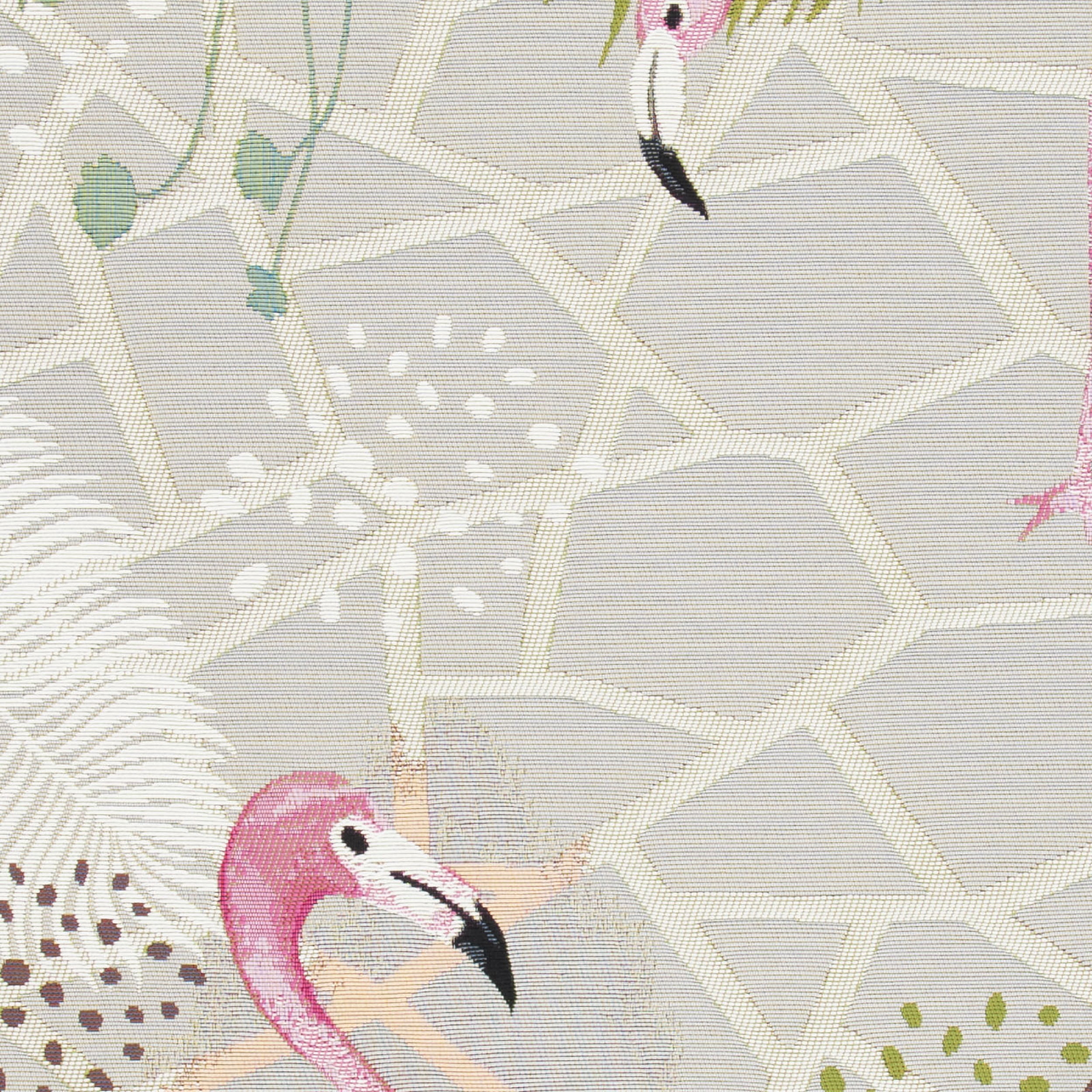 SAFAVIEH Barbados Flamingos Outdoor Area Rug, 4' x 6', Grey/Pink