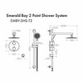 thumbnail image 2 of ZLINE Shower System in Chrome (EMBY-SHS-T2-CH), 2 of 2