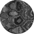 thumbnail image 1 of Ahgly Company Indoor Round Abstract Gray Modern Area Rugs, 3' Round, 1 of 4